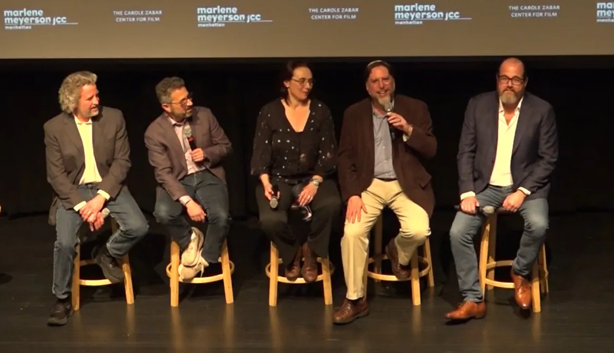 Rabbi Josh Breindel and Dr. Sheyna Gifford on a post-screening discussion panel